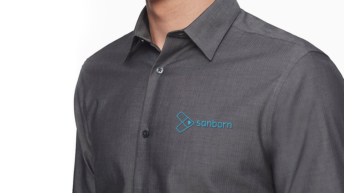 Sanborn Shirt Blue Logo